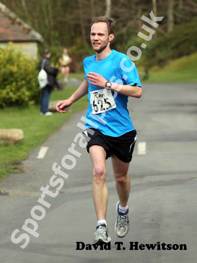 No 625in the 2012 Run Northumberland 10k Road Race, Cragside, Rothbury, Northumberland.